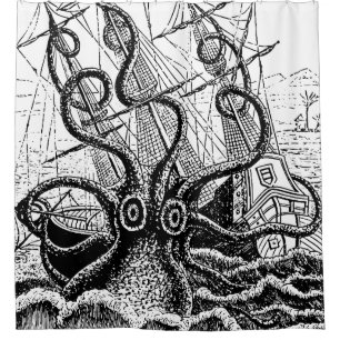 Kraken-Duschvorhang Kraken Angriffs riesiger Duschvorhang