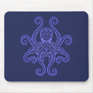 Kraken-Entwurf (blau) Mousepad