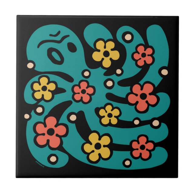 Kraken Fliese (Vorderseite)