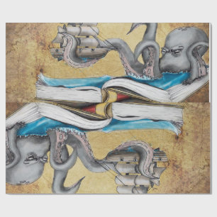 Kraken Geschenkpapier