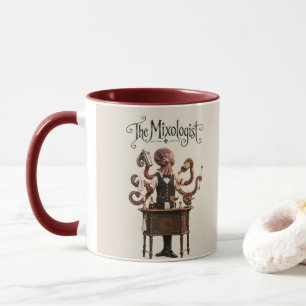 Kraken hinter der Theke Tasse