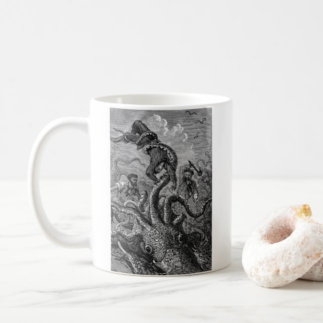 Kraken Kaffeetasse (Mit Donut)