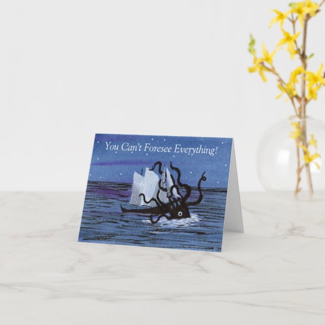 Kraken-Karte Karte (Gelbe Blume)