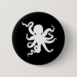 Kraken-Knopf des kleinen Kraken-Tintenfischs Button