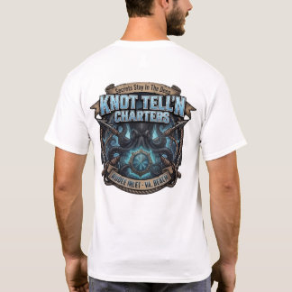 Kraken Logo Blaues Kristall - T-Shirt