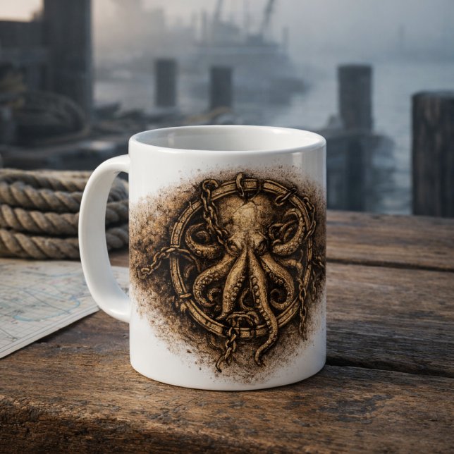 Kraken Mark Piraten Sigille Kaffeetasse (Von Creator hochgeladen)