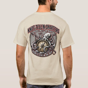 Kraken Mit Harpunen-Logo T-Shirt