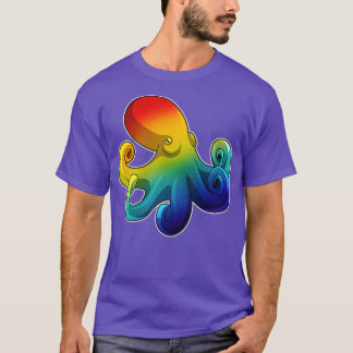 Kraken mit Regenbogen 2 T-Shirt