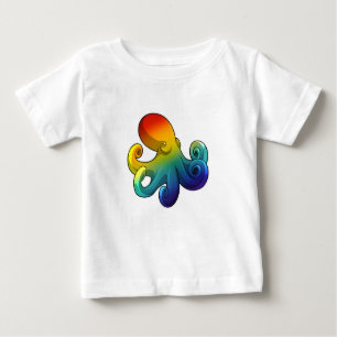Kraken mit Regenbogen Baby T-shirt