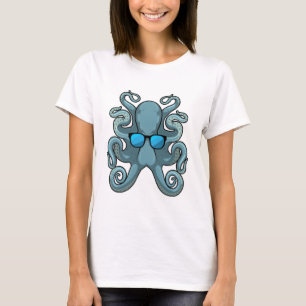 Kraken mit Sonnenbrille T-Shirt