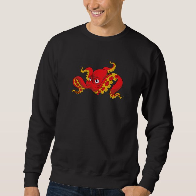 Kraken Ocean Animal Scuba Diving Sea Monster Octo Sweatshirt (Vorderseite)