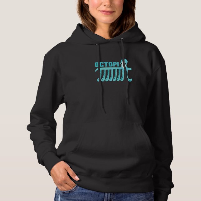 Kraken Octopi Mathe Hoodie (Vorderseite)