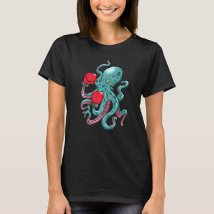 Kraken Octopus Boxhandschuhe Unterwasserwelt T-Shirt