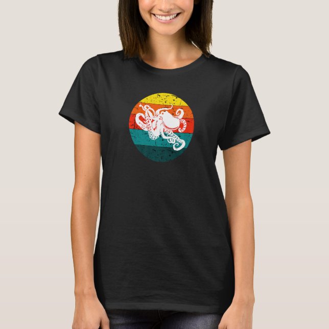 Kraken Octopus Cthulhu Octopi T-Shirt (Vorderseite)