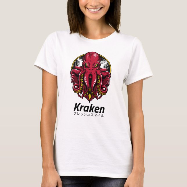Kraken-Octopus-Mythologie T-Shirt (Vorderseite)