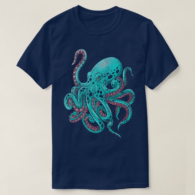 Kraken Octopus T-Shirt (Design vorne)