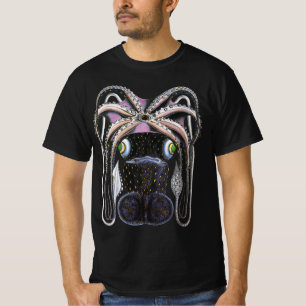 Kraken oder Riesenkalf, Vintage Meeresleben Tier T-Shirt
