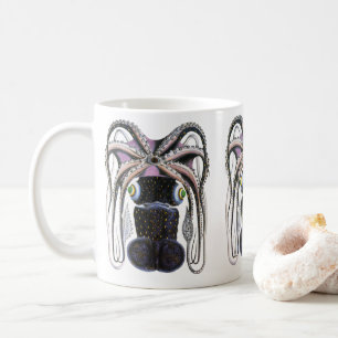 Kraken oder Riesenkalf, Vintage Meeresleben Tier Tasse