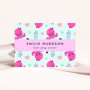 Kraken, Quallen, Spielzentrum, Aktivzentrum Visitenkarte