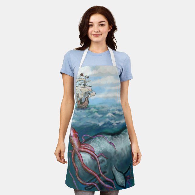 Kraken-Schürze Schürze (Getragen)