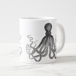 Kraken - Schwarzer Riesenoktopus / Cthulu Jumbo-Tasse