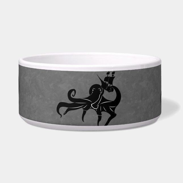 Kraken Sea Monster und Schiff Napf (Vorderseite)