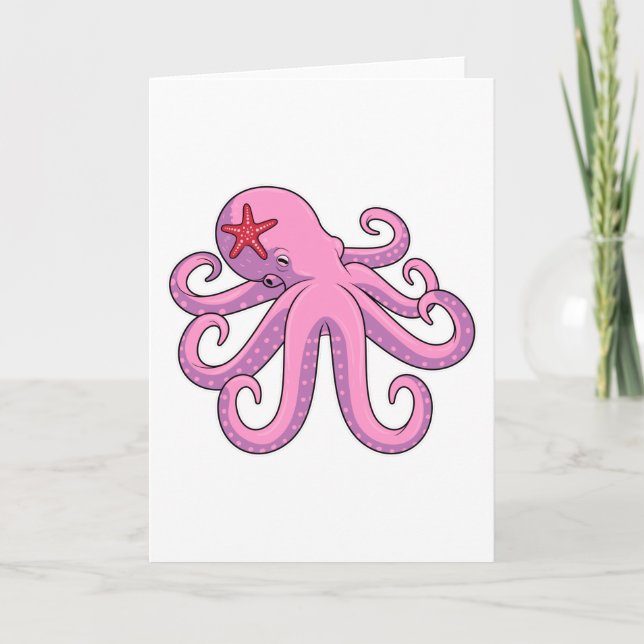 Kraken Seestern Karte (Vorderseite)