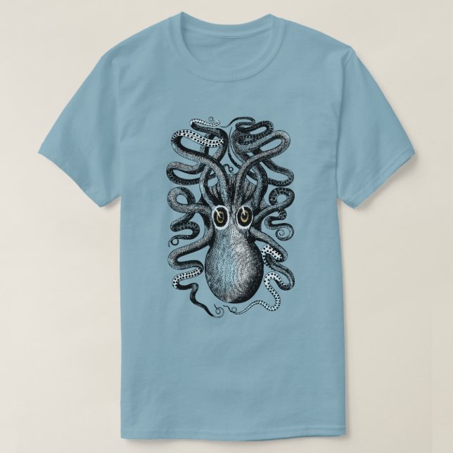 Kraken-Seeungeheuer T-Shirt (Design vorne)