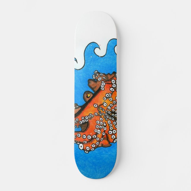 Kraken-Skateboard Skateboard (Vorderseite)