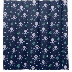 Kraken unter dem Meereskidsmuster Duschvorhang