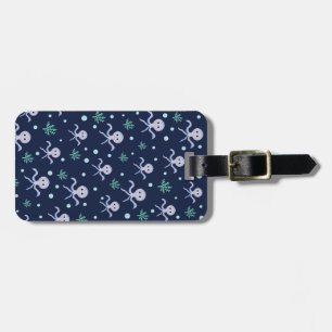 Kraken unter dem Meereskidsmuster Gepäckanhänger