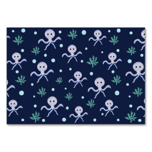 Kraken unter dem Meereskidsmuster Tischnummer