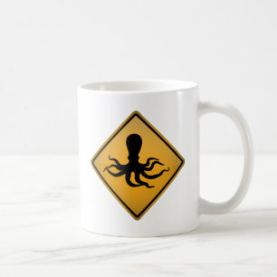 Kraken-Warnzeichen Tasse