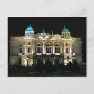 Kraków Juliusz Słowacki Theater. Postkarte