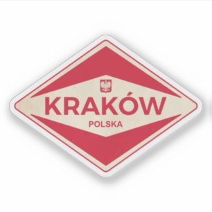 Kraków Polen Vintag Aufkleber