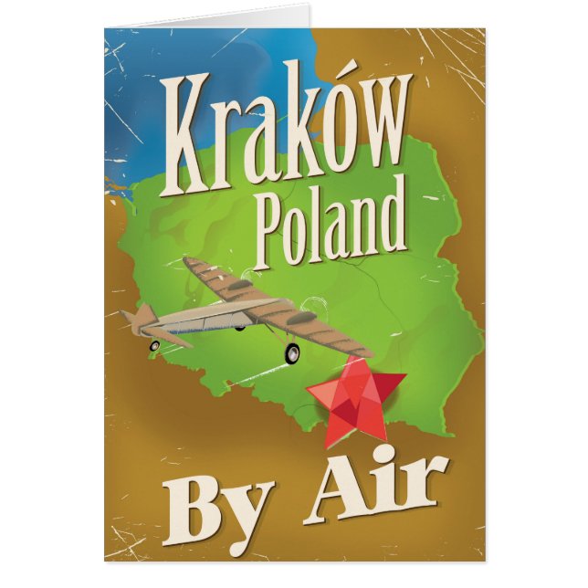 Kraków Polen Vintages Flugplakat (Vorne)