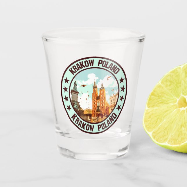 Kraków Schnapsglas (Vorderseite)