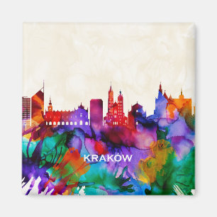 Krakow Skyline Magnet