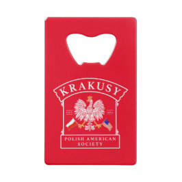 Krakusy Polnisch American Society Bottle Opener Geldbeutel Flaschenöffner