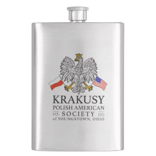 Krakusy Polnisch American Society Flask Flachmann