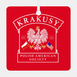 Krakusy Polnisch American Society Metal Ornament Aus Metall