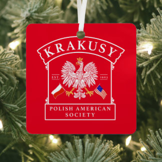 Krakusy Polnisch American Society Metal Ornament Aus Metall