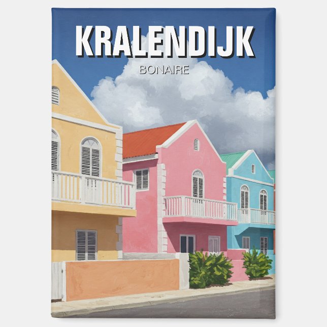Kralendijk Bonaire Dutch Caribbean Magnet (Vorderseite)