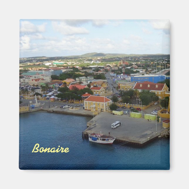 Kralendijk Harborfront Magnet (Vorne)