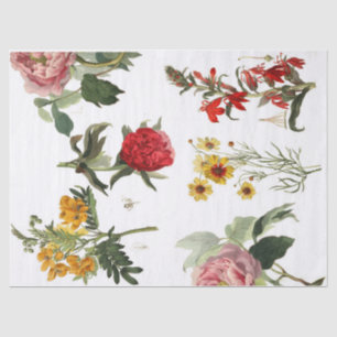 Kram-Zeitschriften-Blumenelemente Decoupage Blatt Seidenpapier