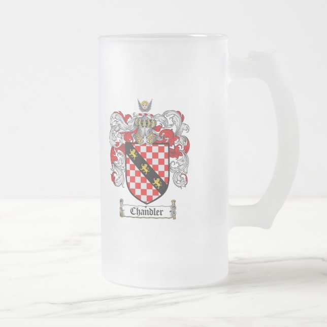 KRÄMER-FAMILIENWAPPEN - KRÄMER-WAPPEN MATTGLAS BIERGLAS (Rechts)
