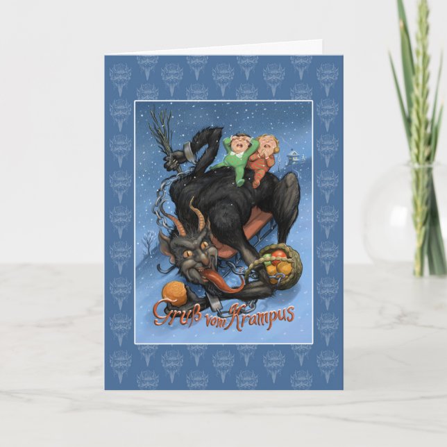 Krampf-Urlaubskarte Karte (Vorderseite)