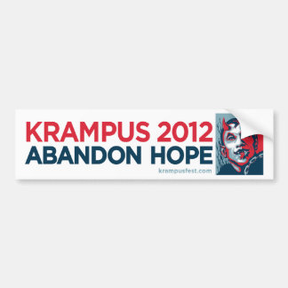 Krampus 2012 Verzicht-Hoffnungs-Slogan-Aufkleber Autoaufkleber