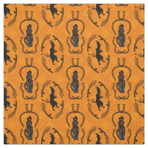 Krampus auf Orange Stoff