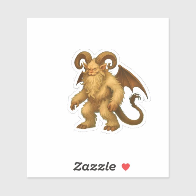 Krampus Aufkleber (Blatt)